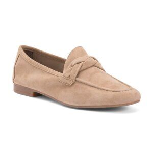 PARROTTO Made In Italy Suede Loafers With Braided Detail